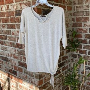 Womens small heather gray top